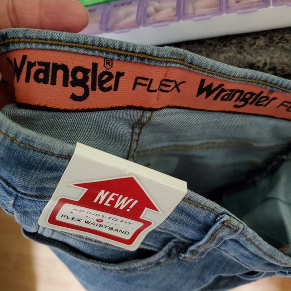 Wrangler Girl's Flex Slim Straight Jeans Adjustable Waistband Size 12 - Picture 11 of 11